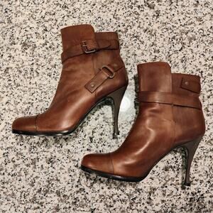 Balenciaga Brown Buckle Booties Size 41